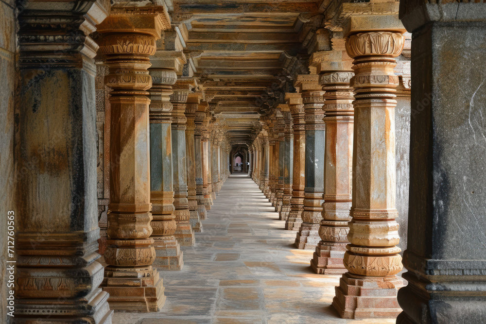 Corridor of 1000 pillars at Ramanathaswamy temple Corridor of 1000 pillars at Ramanathaswamy temple
