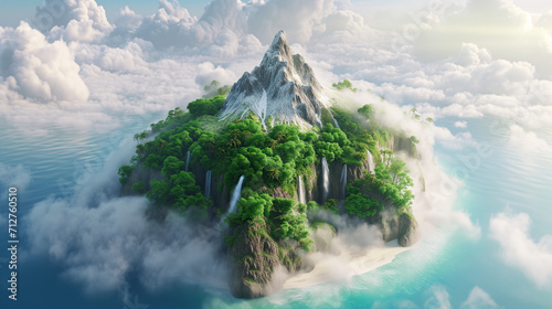 Amazing panorama of tropical adventure island © Mikolaj Niemczewski