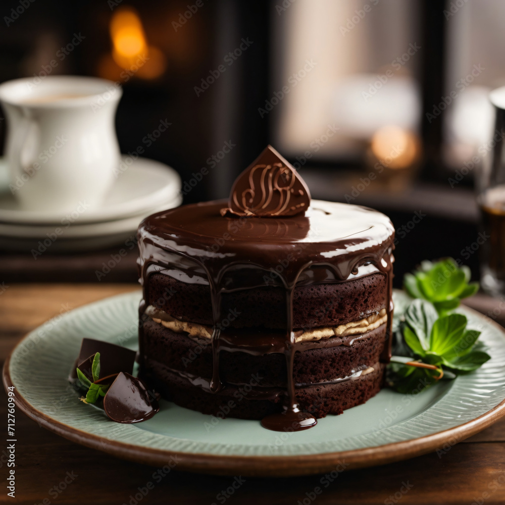 Chocolate Stout Cake - Decadent Indulgence with Whiskey Ganache Chocolate Stout Cake - Decadent Indulgence with Whiskey Ganache