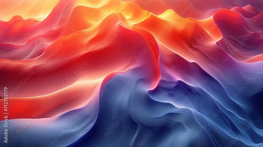 Obraz premium Generate a Summer Poster Design with an Abstract, Grainy Gradient Background and Noise Texture Effect