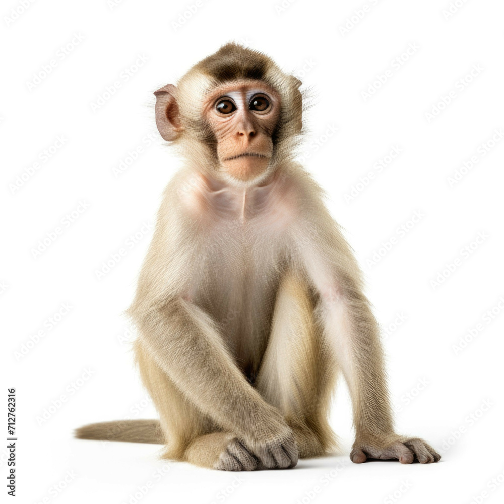 Monkey isolated on white background Monkey isolated on white background