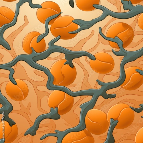 Apricot tiles  seamless pattern  SNES style