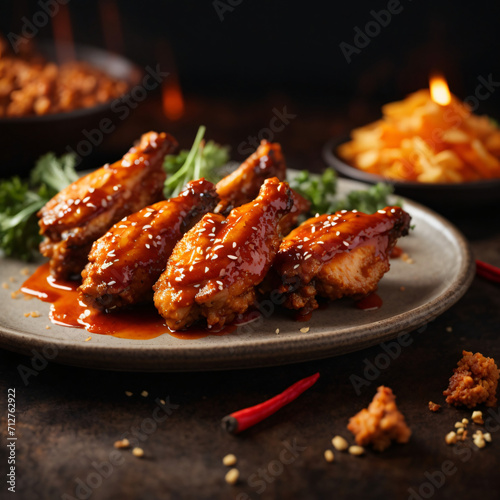 Firecracker Chicken Wings - Spicy Glazed Flavor Explosion