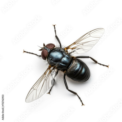 Fly isolated on white background © Michael Böhm