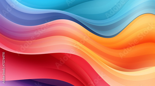 abstract background with waves colorful effect   Generate Ai