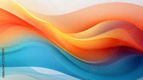 abstract background with waves colorful effect , Generate Ai
