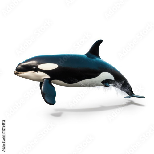Orca isolated on white background
