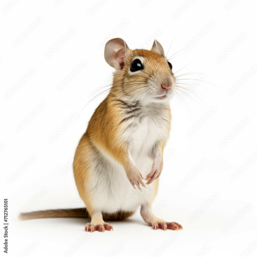 Kangaroo rat isolated on white background