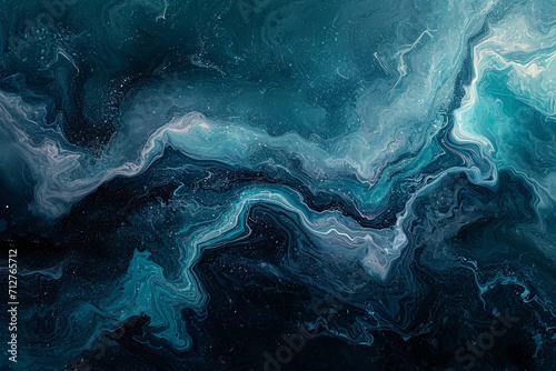 Flowing Marble Deep Colour Ocean Waves Texture