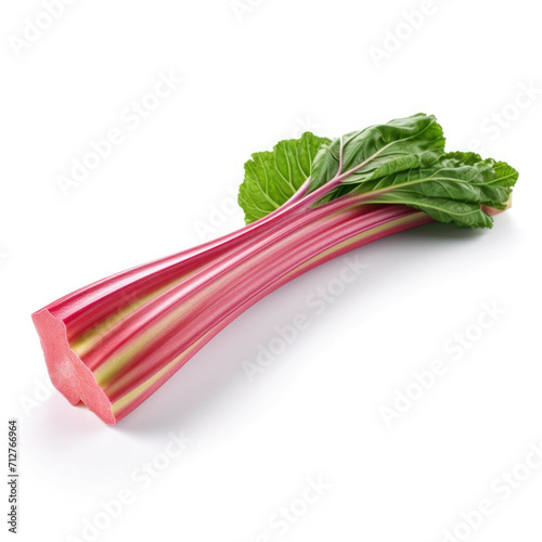 Rhubarb isolated on white background