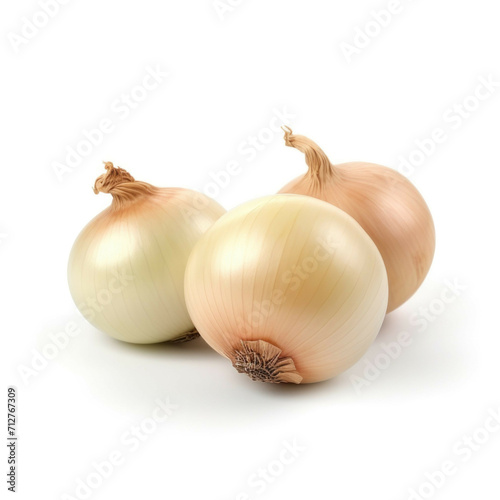 Sweet onions isolated on white background