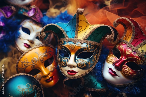 Colorful carnival masks
