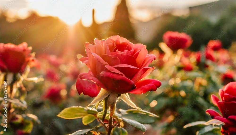 closeup on rose flower with bokeh background closeup on rose flower with bokeh background