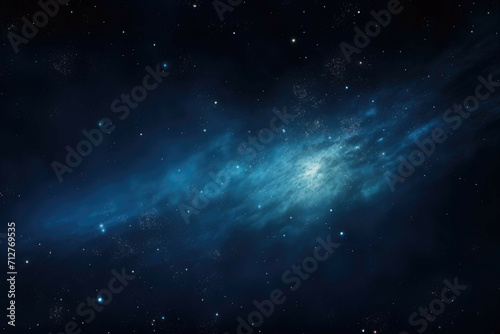 A shot of a distant galaxy, with its stars shining brightly in the night sky © Michael Böhm