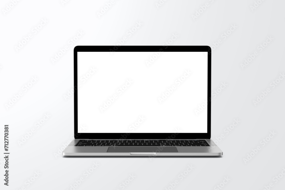 Realistic Laptop Screen Mockup 3d Rendering Realistic Laptop Screen Mockup 3d Rendering