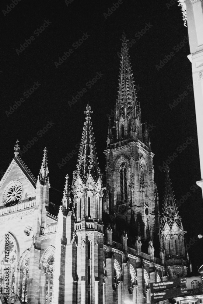 Fototapeta premium Temple Saint-Étienne in Mulhouse France.