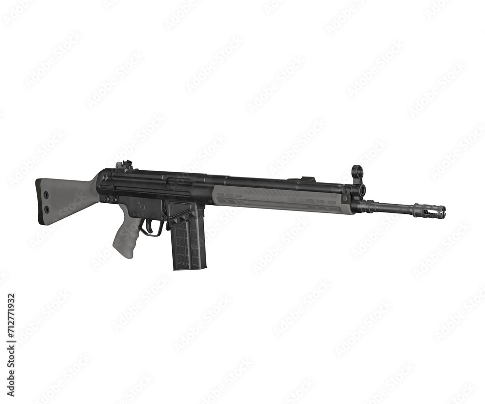 3d rendering hkg3 combat rifle, firearm concept 3d rendering hkg3 combat rifle, firearm concept