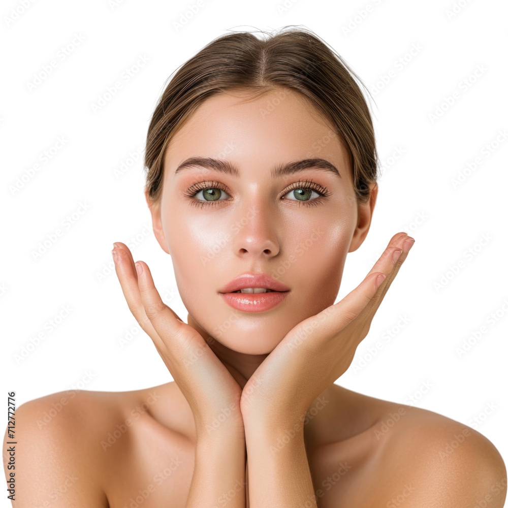 beauty female model in transparent background beauty female model in transparent background