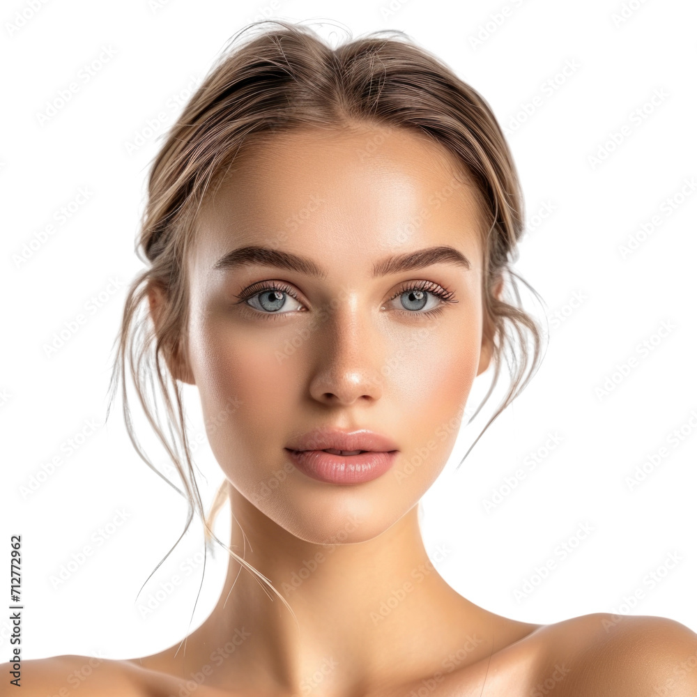 Fototapeta premium beauty female model in transparent background