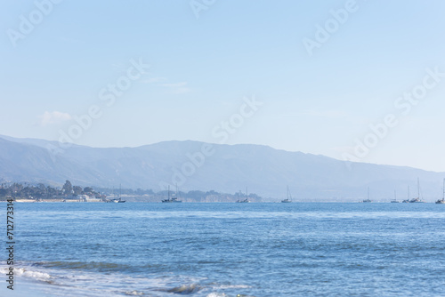 Santa Barbara California Boats Landscape