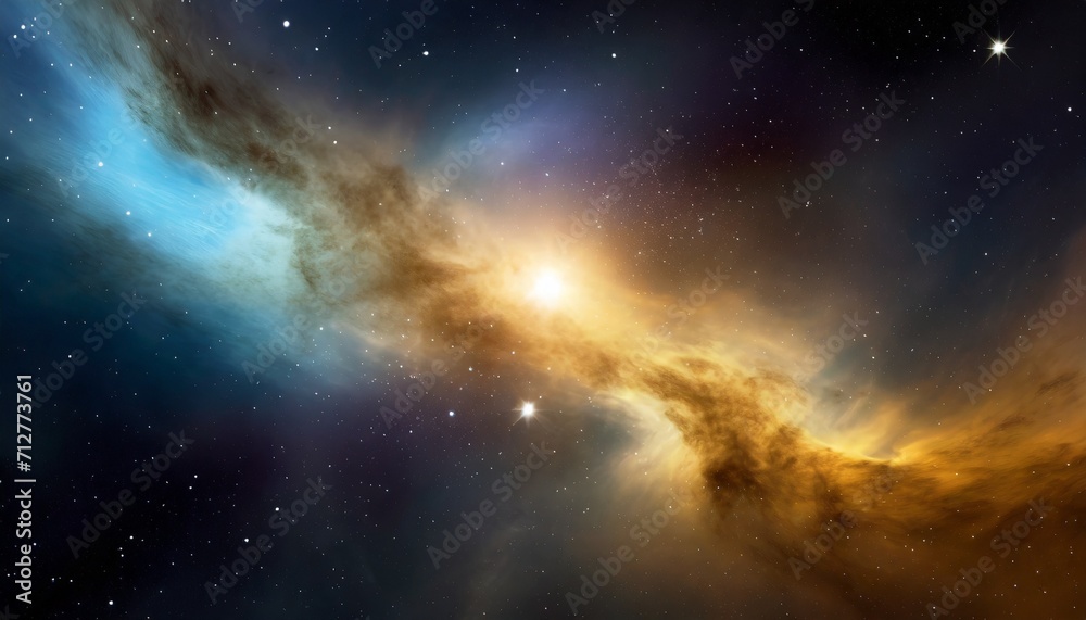 Fototapeta premium beautiful space nebula color background