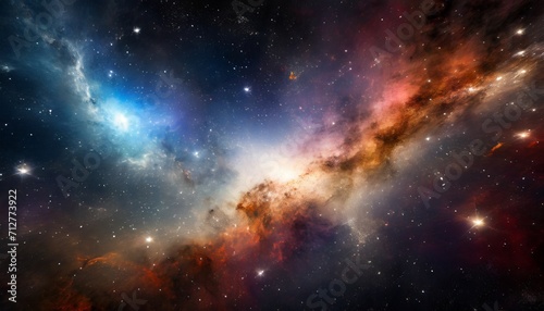 beautiful space nebula color background