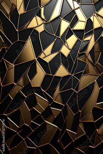 Gold cartoon illustration of a pattern