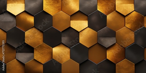 Gold tessellations pattern