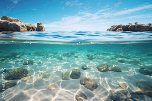 a serene beach with crystal clear water © Michael Böhm