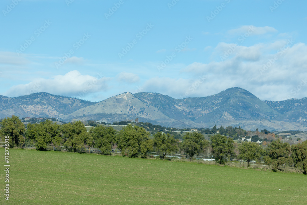 Los Olivos California Mountain Landscpae