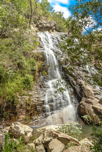 cachoeira na cidade de Boa Esperança, Estado de Minas Gerais, Brasil