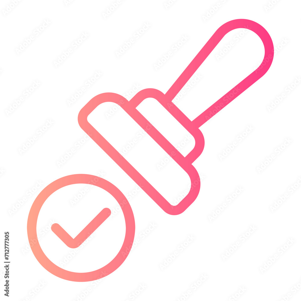 stamp gradient icon stamp gradient icon