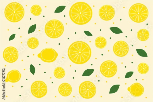 Lemon minimalist grid pattern
