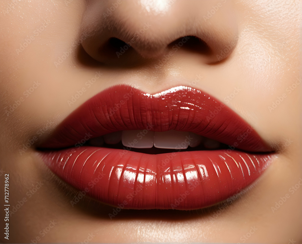 Beautiful closeup of female lips Beautiful closeup of female lips