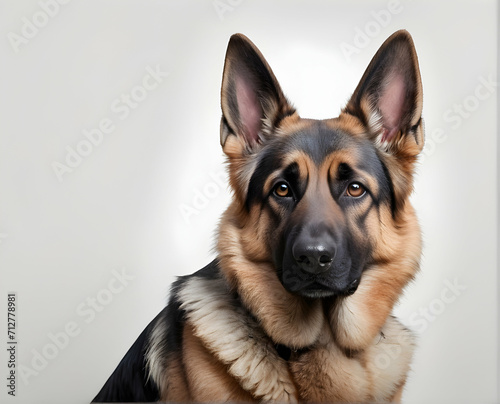 Portrait of the German Shepherd dog