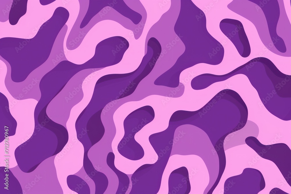 Mauve cartoon illustration of a pattern with one break in the pattern