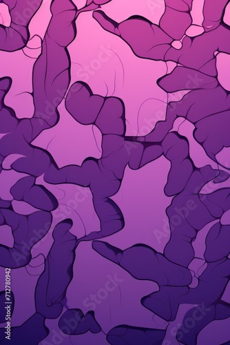 Mauve cartoon illustration of a pattern with one break in the pattern