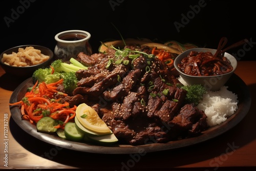 Bulgogi, grilled beef