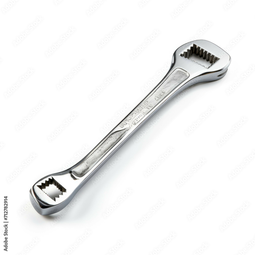 Wrench from the hardware store, isolated on white background