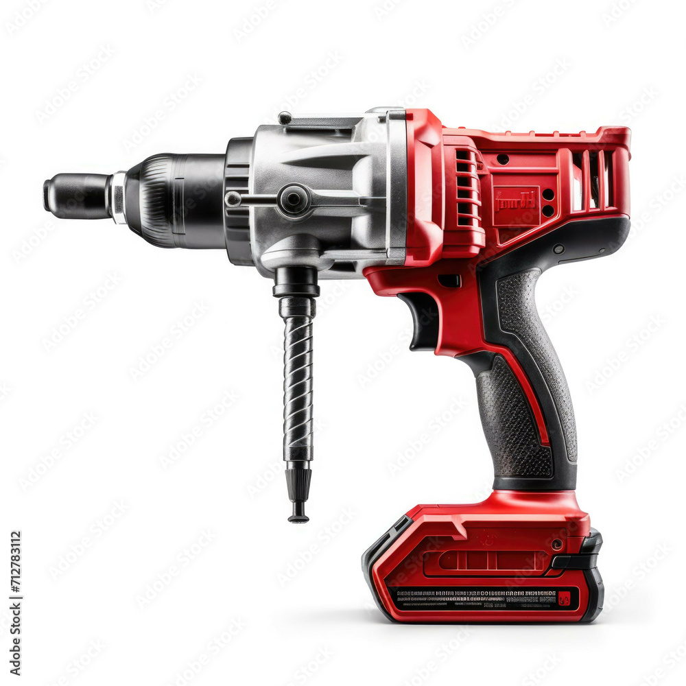 Rotary Hammer from the hardware store, isolated on white background Rotary Hammer from the hardware store, isolated on white background