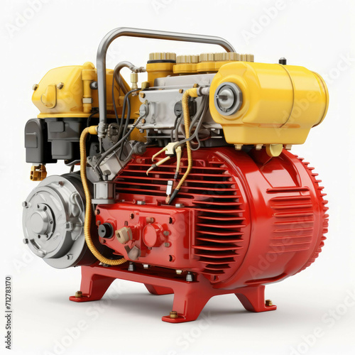 Air Compressor from the hardware store, isolated on white background