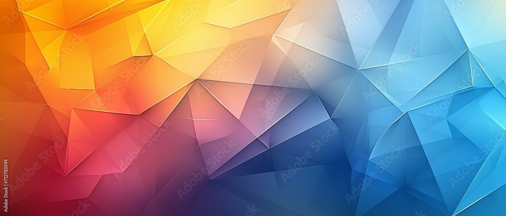 Futuristic Triangles  background, an Elegant shift from a vibrant marigold to a dusky cerulean accented with sparse, can be used for website design app design.