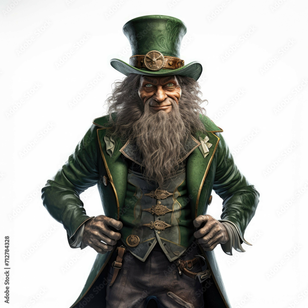 Leprechaun isolated on white background