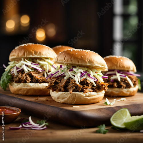 Pulled Pork Sliders - Savory Bliss with Crunchy Coleslaw