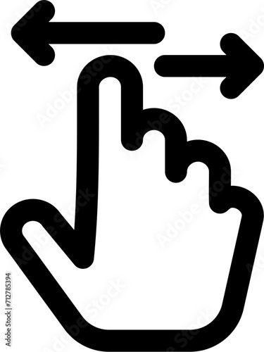 Mobile Hand Gesture Icon 