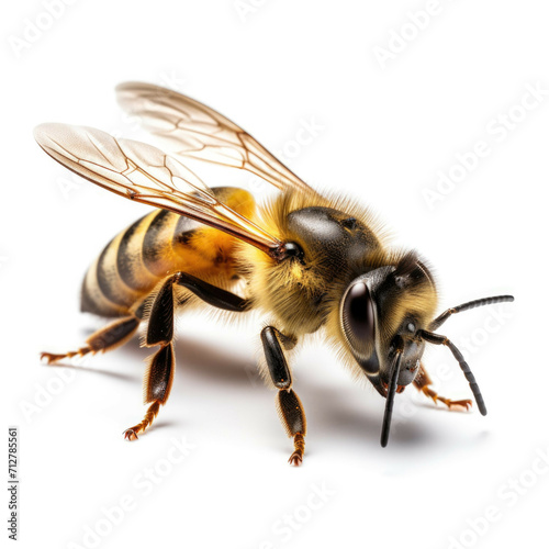 Bee isolated on white background © Michael Böhm