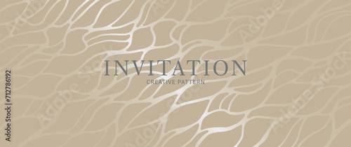 Elegant vector abstract background with silver waves. Modern premium gradient illustration for cover design, card, flyer, poster, luxe invite, wedding card, prestigious voucher and invitation.