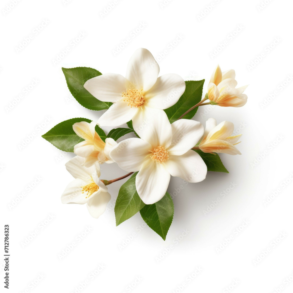 Obraz premium Jasmine Flower, isolated on white background