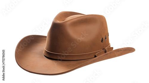 A brown cowboy hat, adding a touch of Western style to any outfit., isolated in the image.