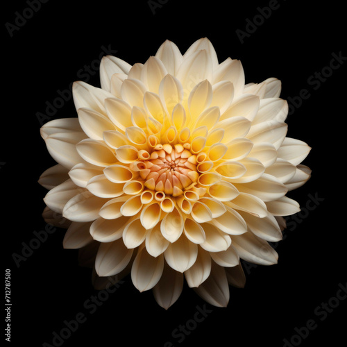 Wallpaper Mural Chrysanthemum Flower, isolated on black background Torontodigital.ca